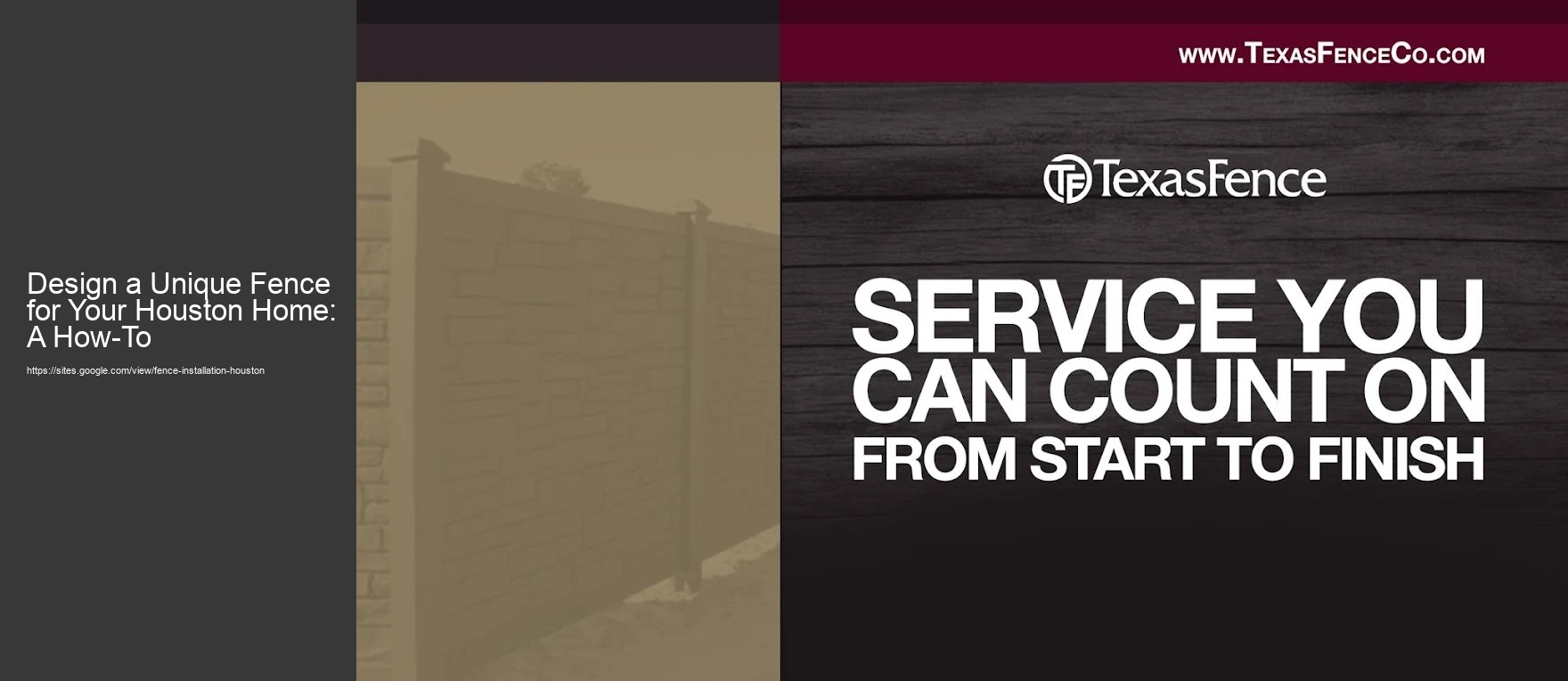 Design a Unique Fence for Your Houston Home: A How-To