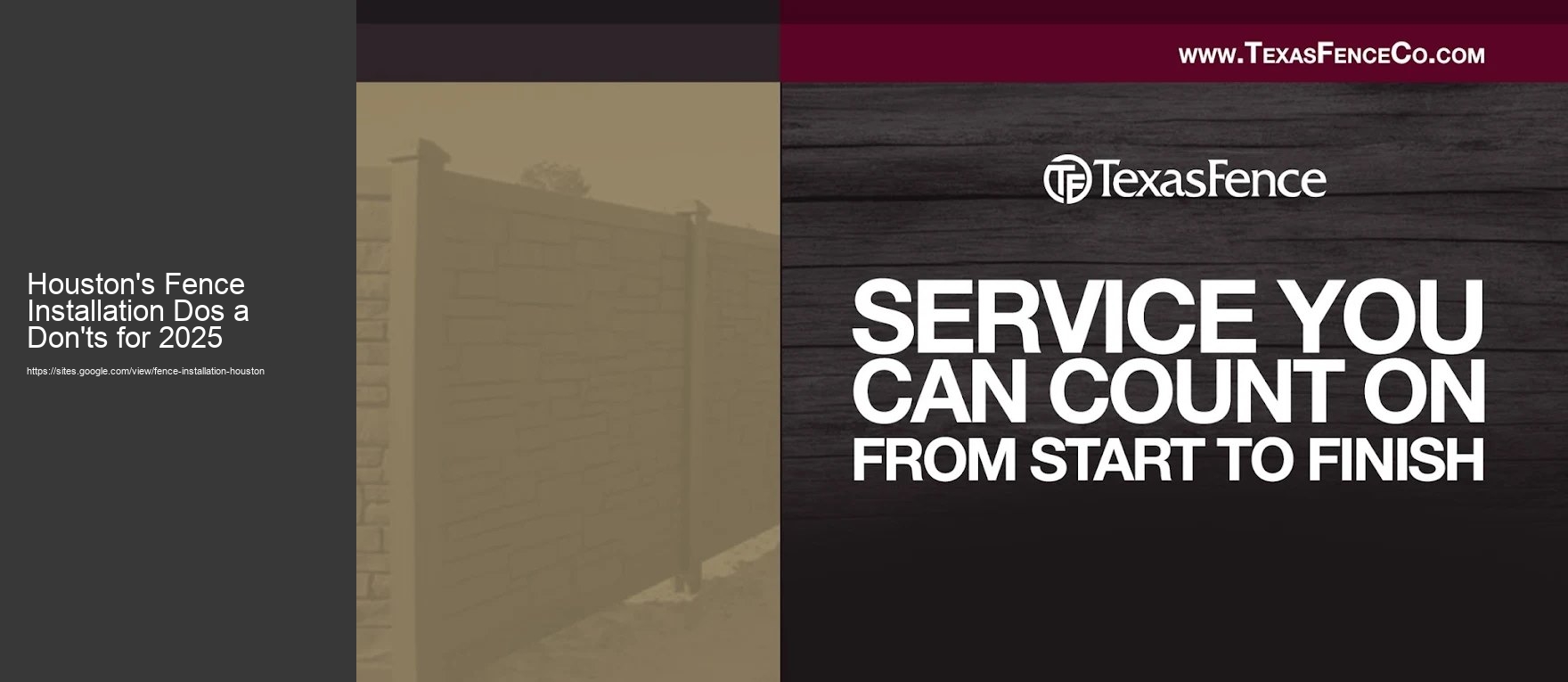 Houston's Fence Installation Dos a Don'ts for 2025